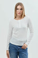 Polera Mujer Slim Fit Crudo