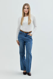 Polera Mujer Slim Fit Crudo