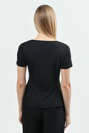 Polera Mujer Slim Fit Negro
