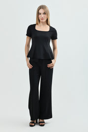 Polera Mujer Slim Fit Negro
