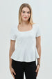 Polera Mujer Slim Fit Crudo