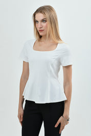 Polera Mujer Slim Fit Crudo