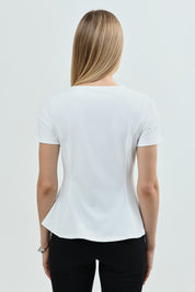 Polera Mujer Slim Fit Crudo