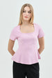 Polera Mujer Slim Fit Palo Rosa