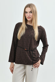 Polera Clásica Mujer Café