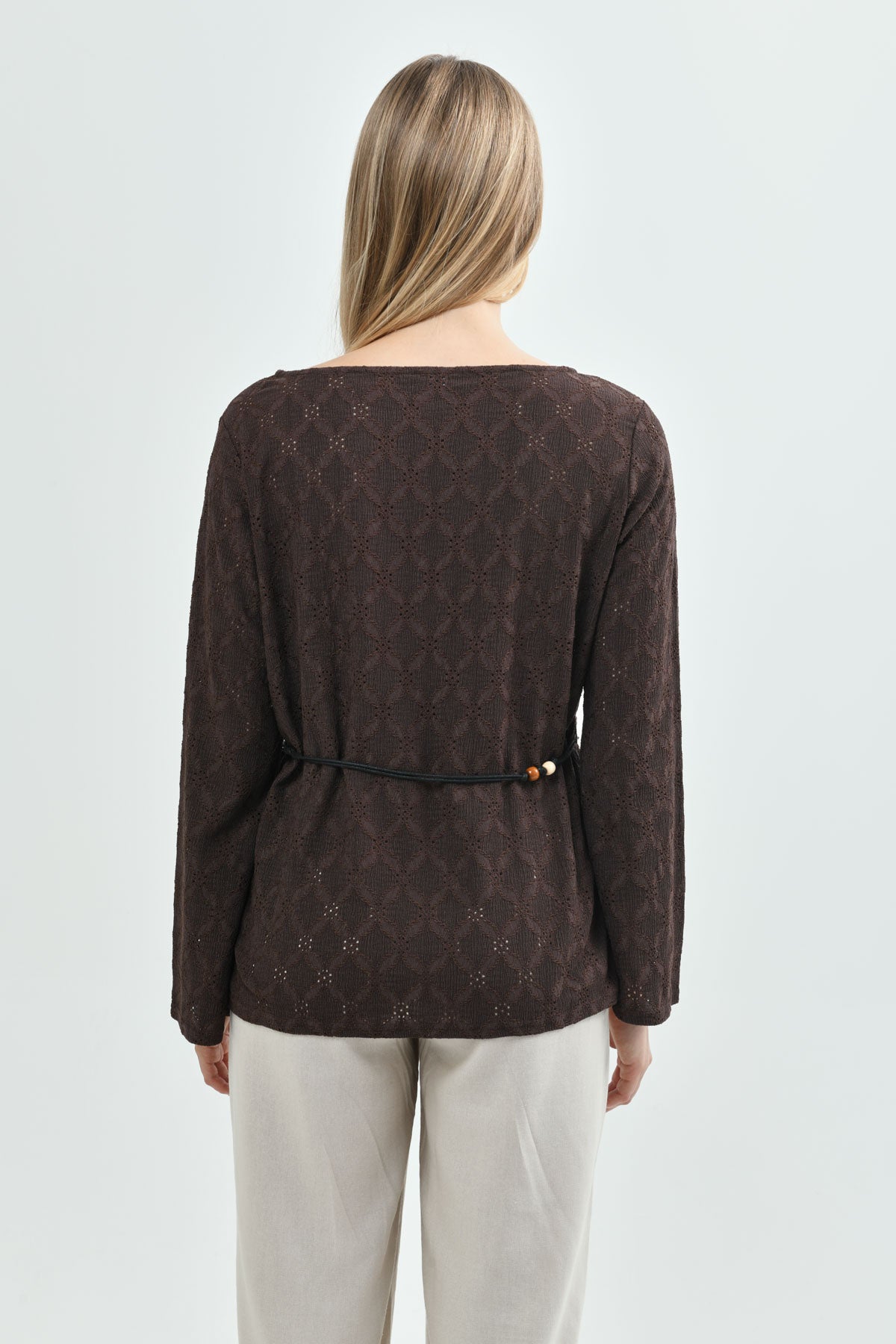 Polera Clásica Mujer Café