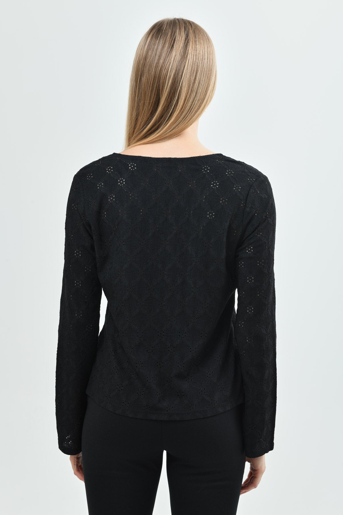 Polera Ajustado Mujer Negro