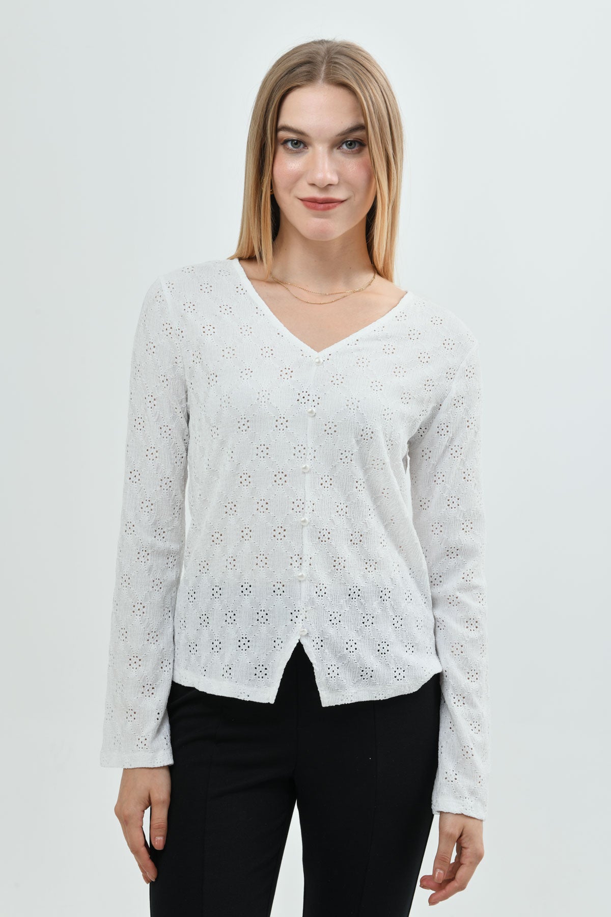 Polera Ajustado Mujer Crudo
