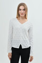 Polera Ajustado Mujer Crudo
