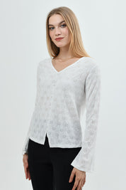 Polera Ajustado Mujer Crudo