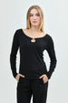 Polera Mujer Slim Negro