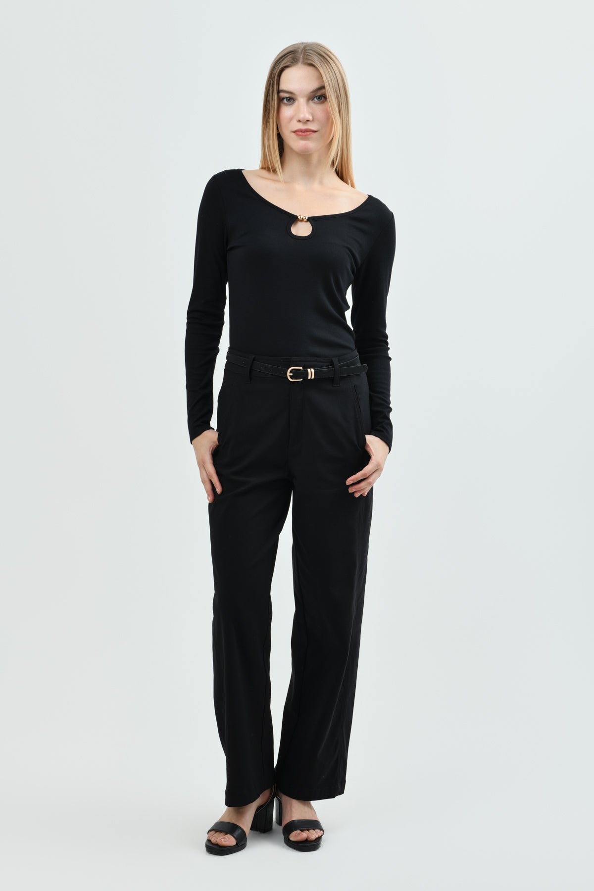 Polera Mujer Slim Negro