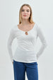 Polera Mujer Slim Crudo