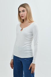 Polera Mujer Slim Crudo