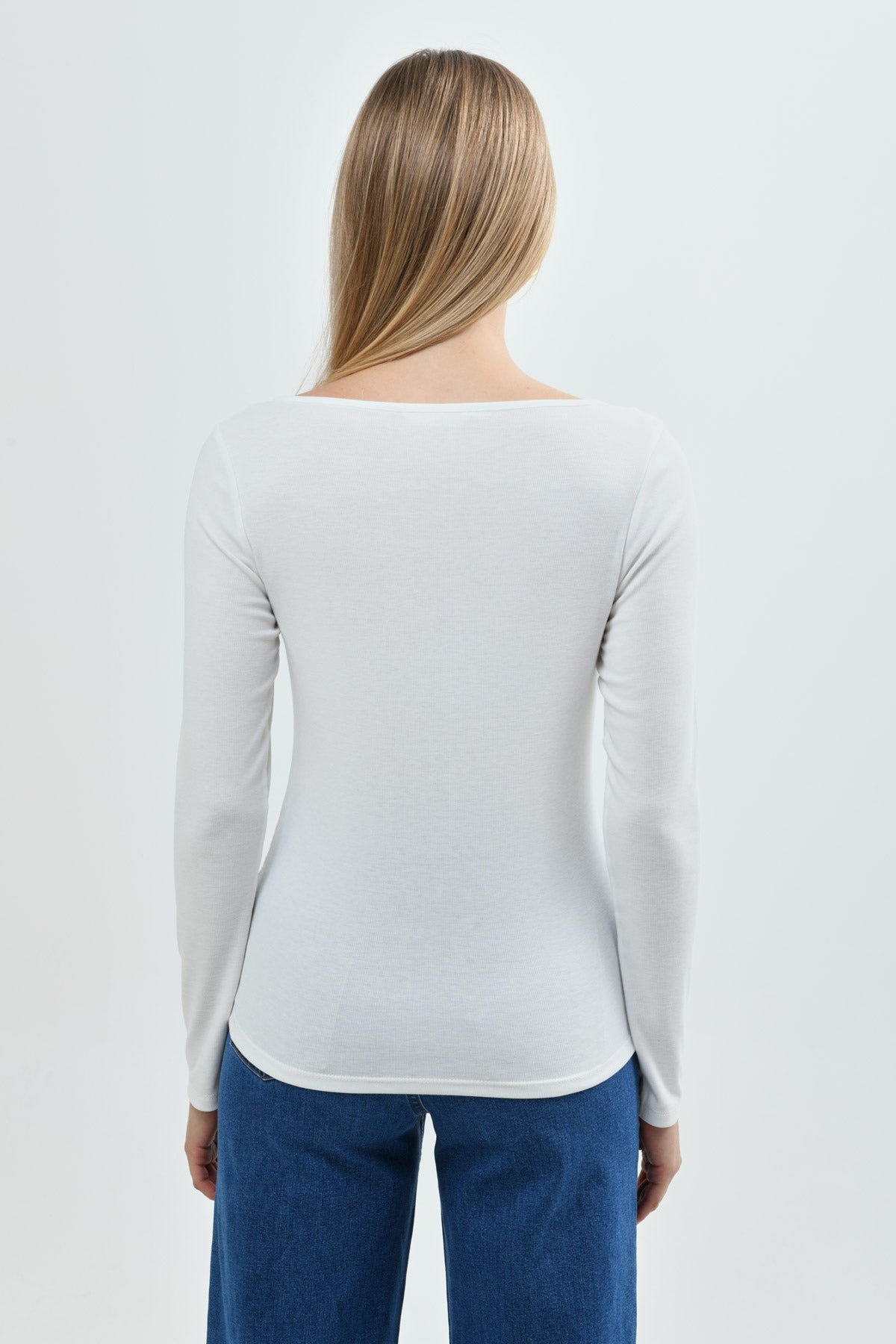 Polera Mujer Slim Crudo