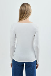 Polera Mujer Slim Crudo