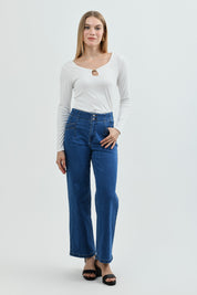 Polera Mujer Slim Crudo