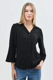 Blusa Loose Mujer Negro