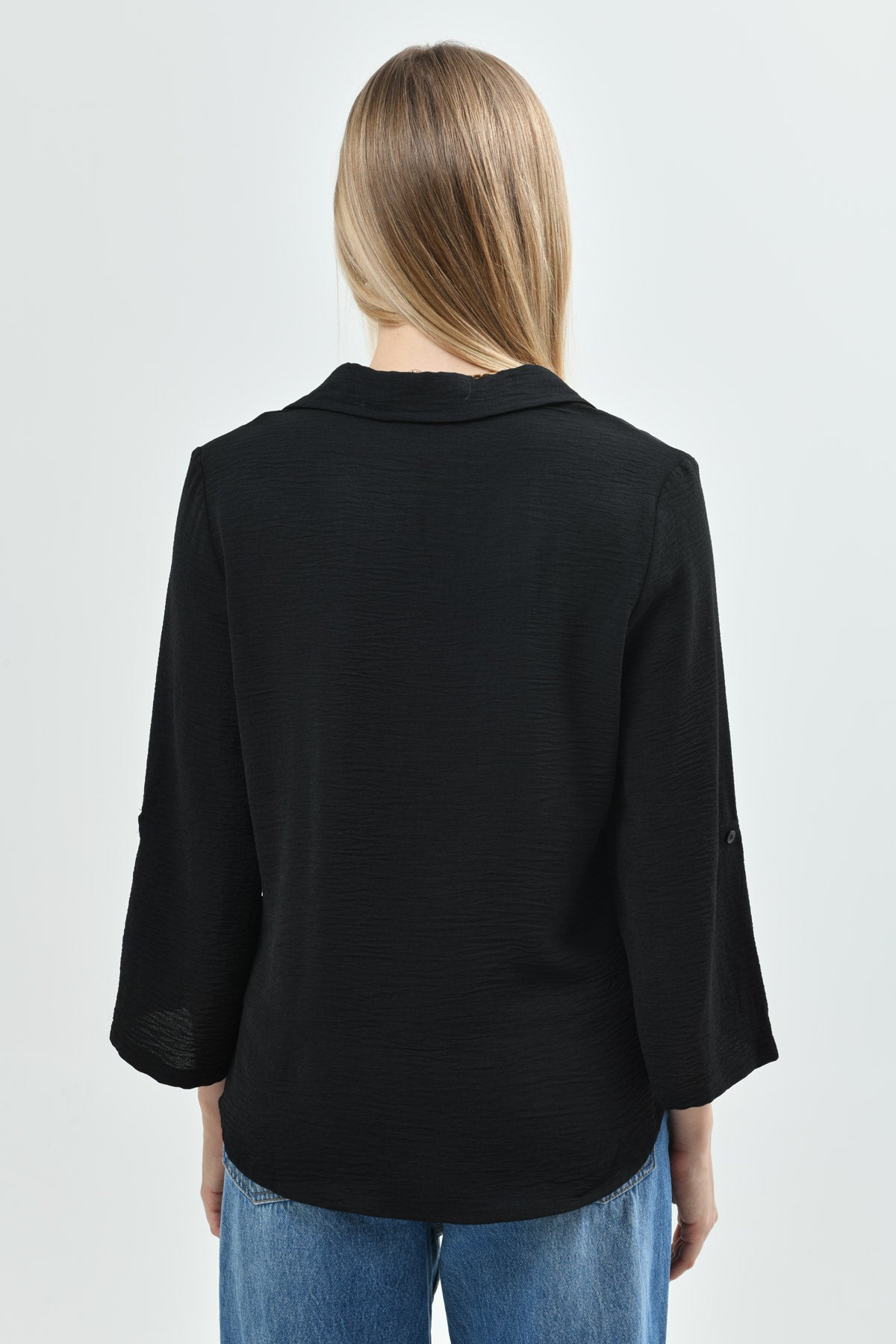 Blusa Loose Mujer Negro