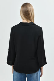 Blusa Loose Mujer Negro