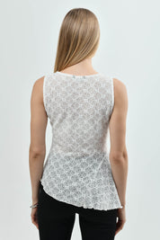 Polera Mujer Slim Crema