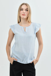 Blusa Mujer Regular Celeste Claro