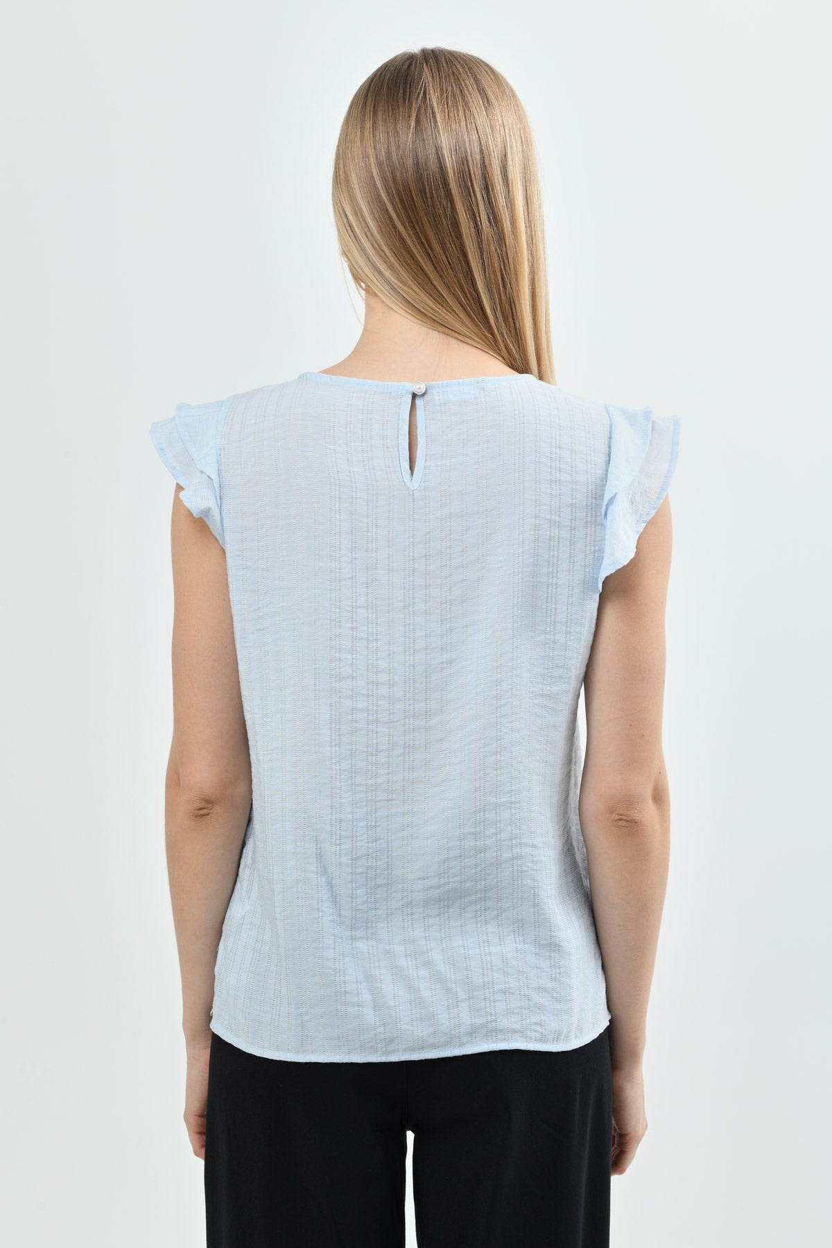 Blusa Mujer Regular Celeste Claro