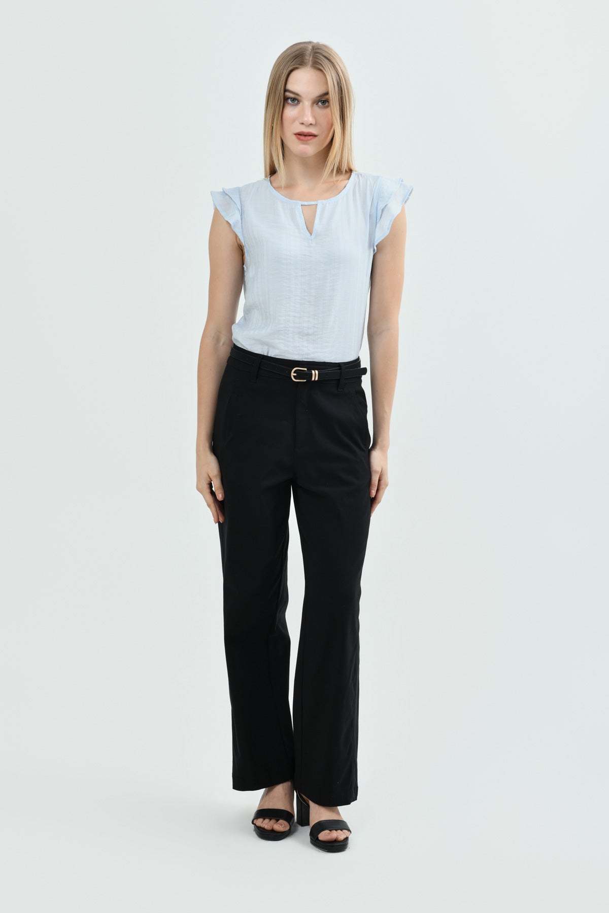 Blusa Mujer Regular Celeste Claro