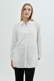 Blusa Loose Mujer Crudo