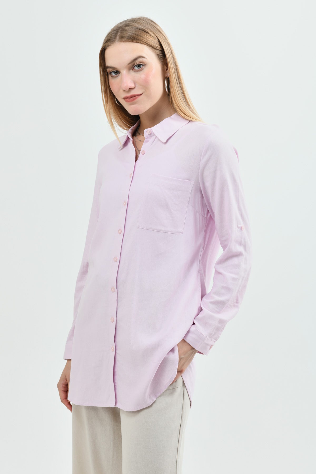 Blusa Loose Mujer Rosado