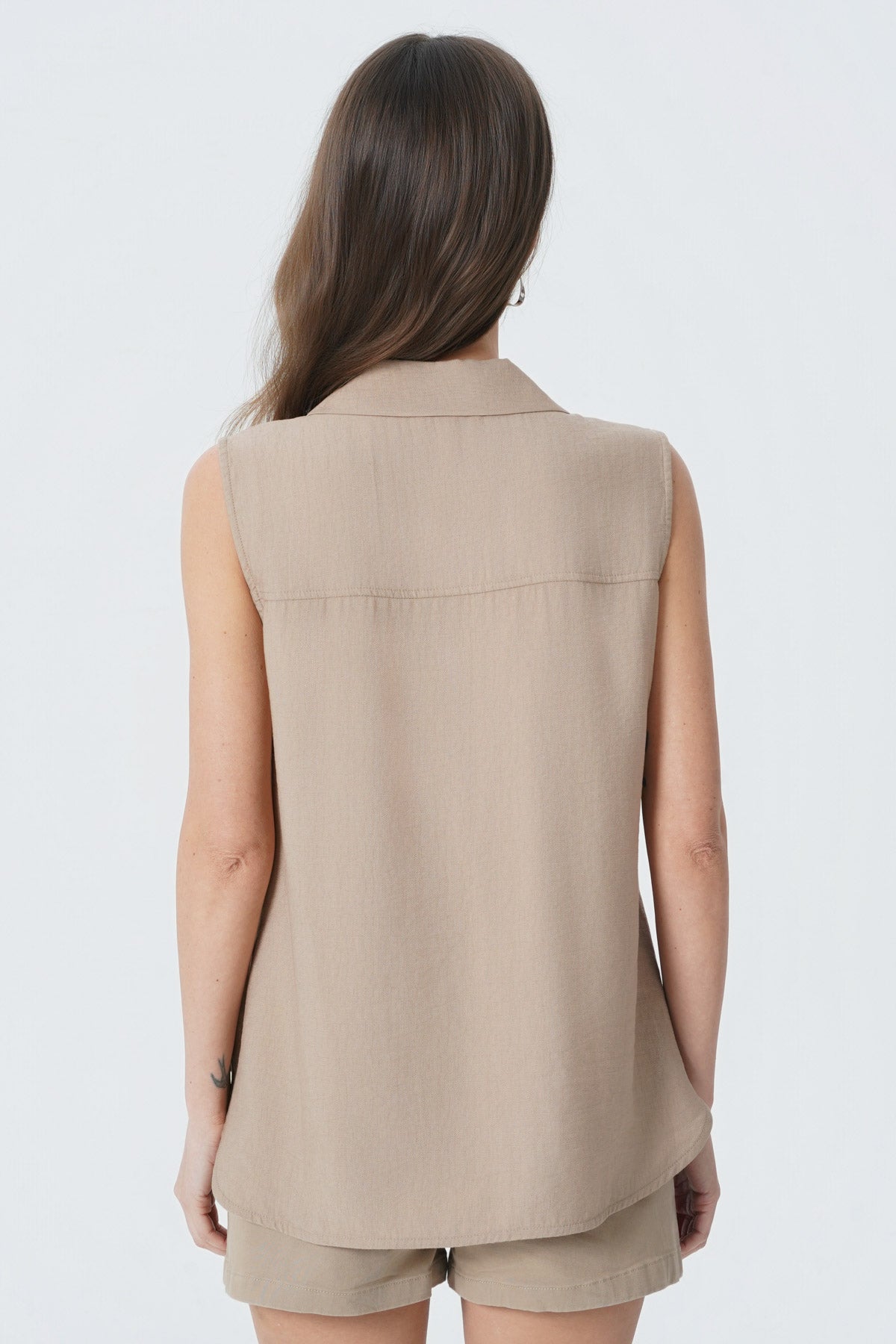 Blusa Regular Mujer Beige