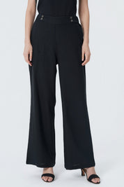 Pantalón Calce Recto Mujer Negro