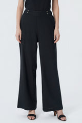 Pantalón Calce Recto Mujer Negro