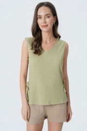 Polera Tight Mujer Verde Musgo