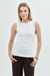 Polera Ajustada Mujer Crudo