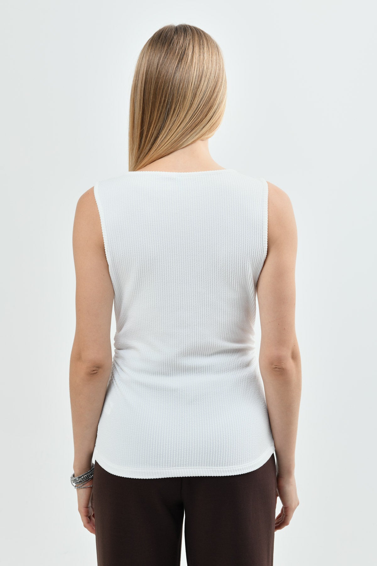 Polera Ajustada Mujer Crudo