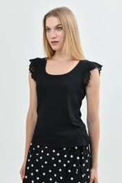 Polera Slim Mujer Negro