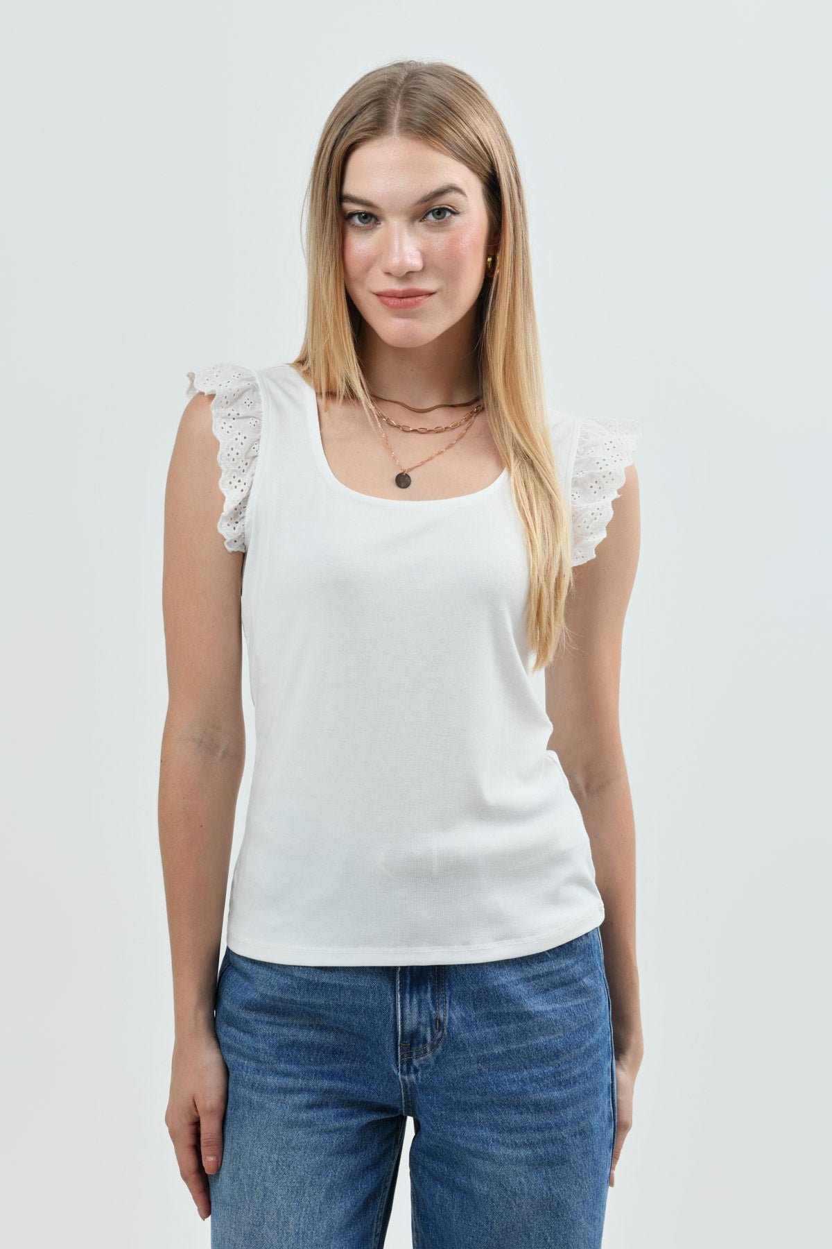 Polera Slim Mujer Crudo