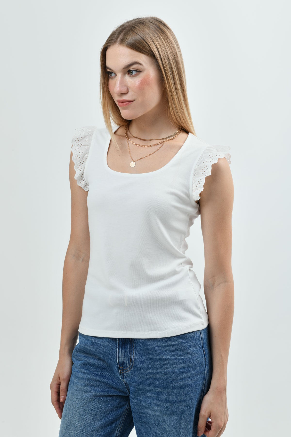 Polera Slim Mujer Crudo