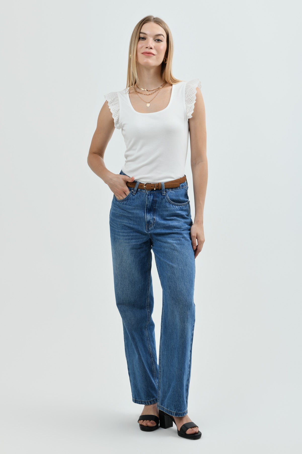 Polera Slim Mujer Crudo