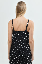 Peto Regular Mujer Negro/Blanco