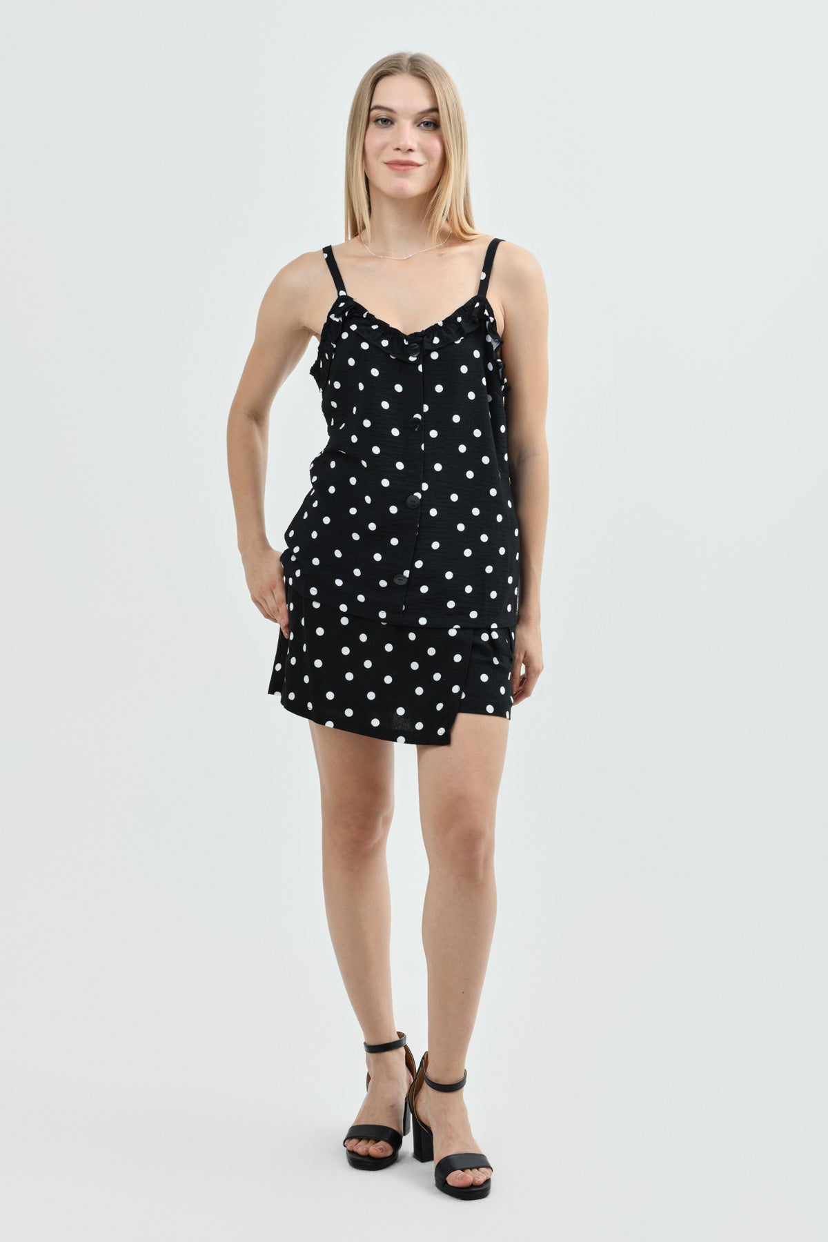 Peto Regular Mujer Negro/Blanco