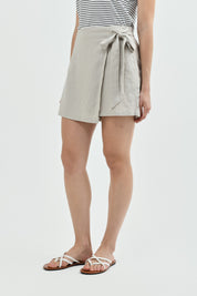 Short Casual Mujer Beige Claro