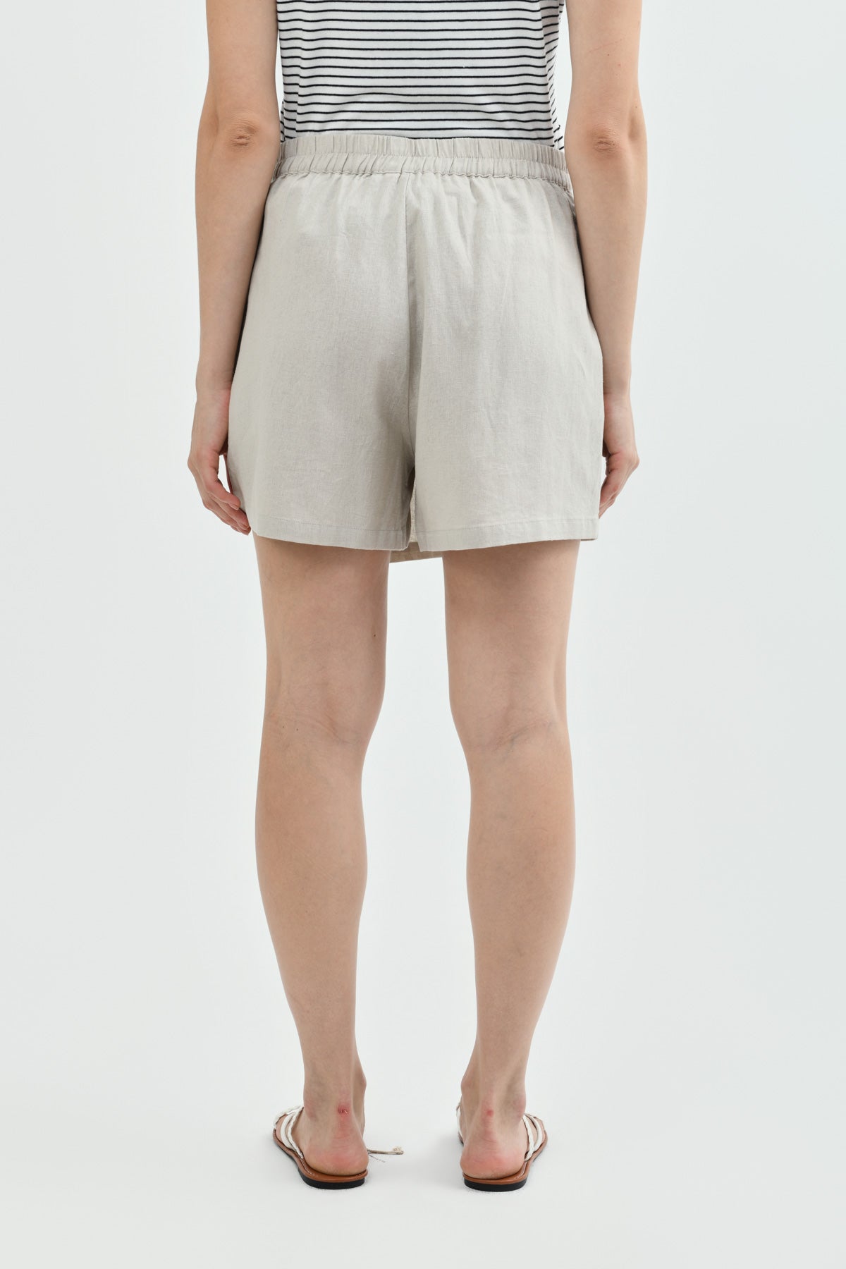 Short Casual Mujer Beige Claro