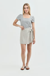 Short Casual Mujer Beige Claro