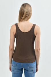 Polera Tight Mujer Café