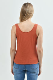 Polera Tight Mujer Terracota