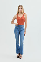 Polera Tight Mujer Terracota