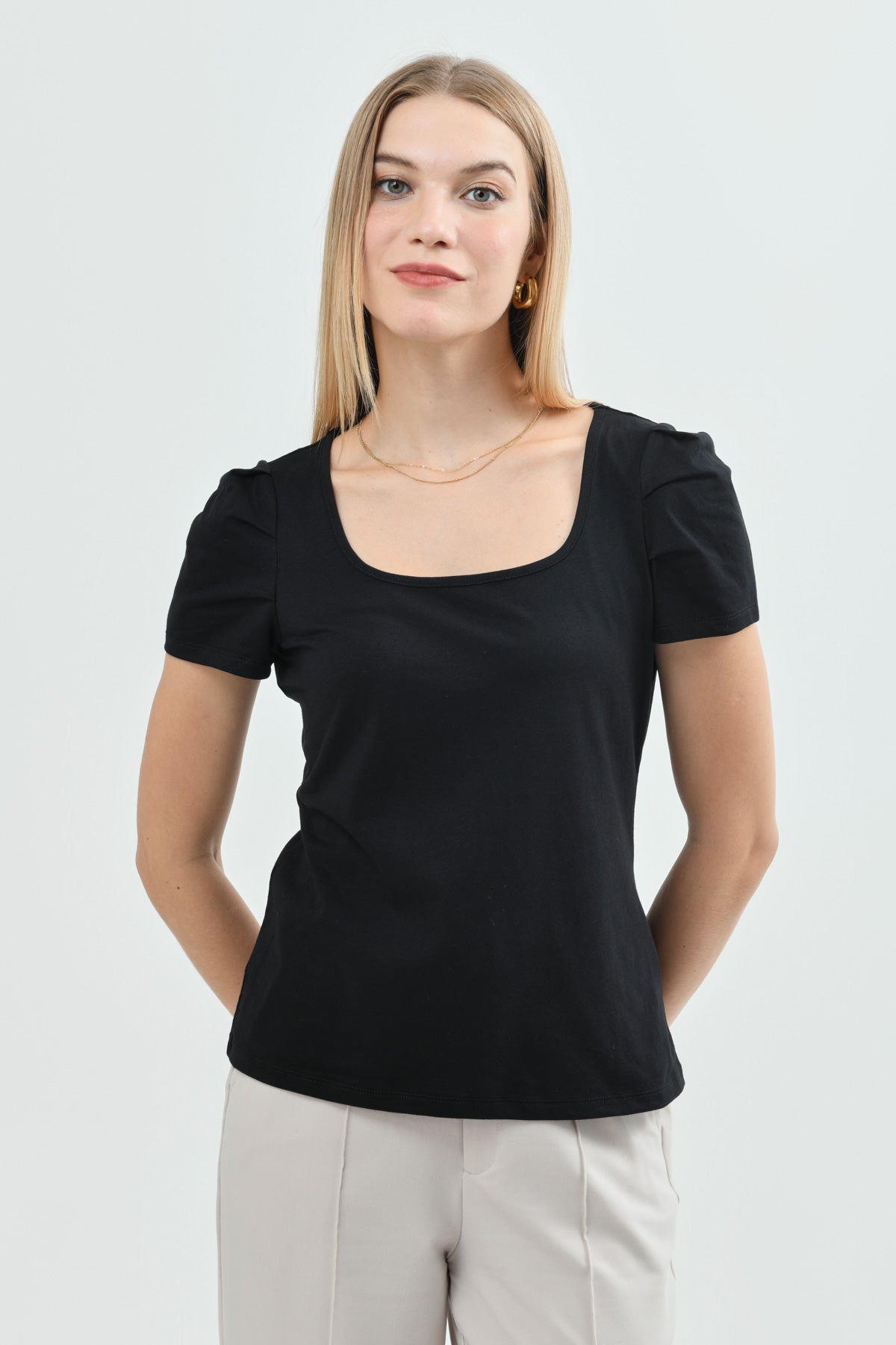 Polera Slim Mujer Negro