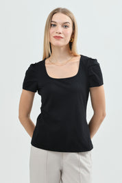 Polera Slim Mujer Negro